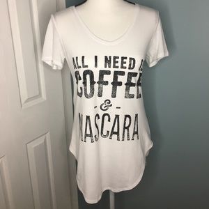 All I need is coffee & mascara tee